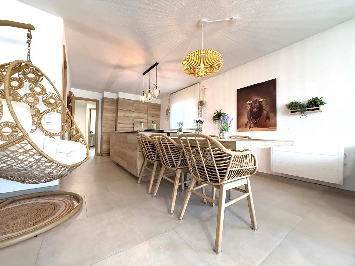 Küche von Einfamilien-Reihenhaus zum Verkauf in Cambrils mit Klimaanlage, Heizung und Terrasse