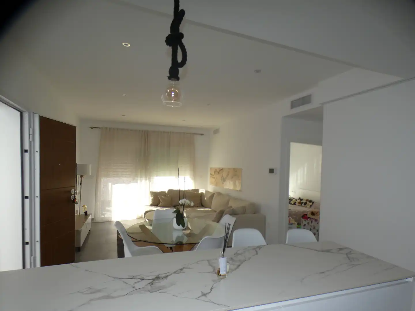 Sala de estar de Casa adosada en venta en San Pedro del Pinatar con Aire acondicionado, Calefacción y Jardín privado