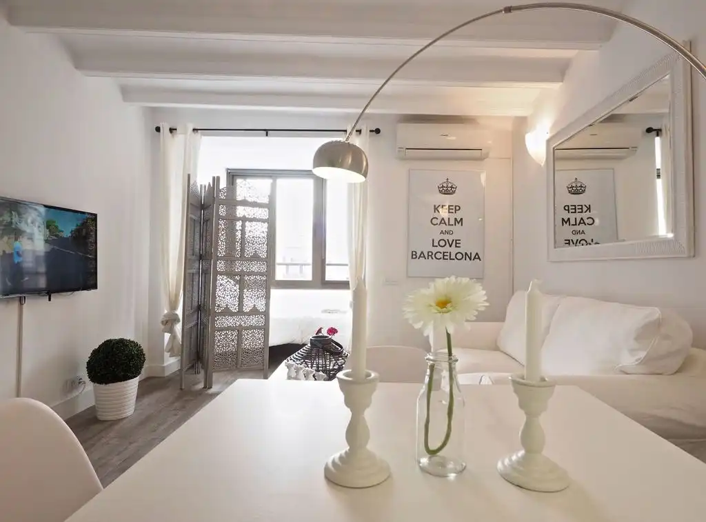 Living room of Flat for rent in Rozas Centro