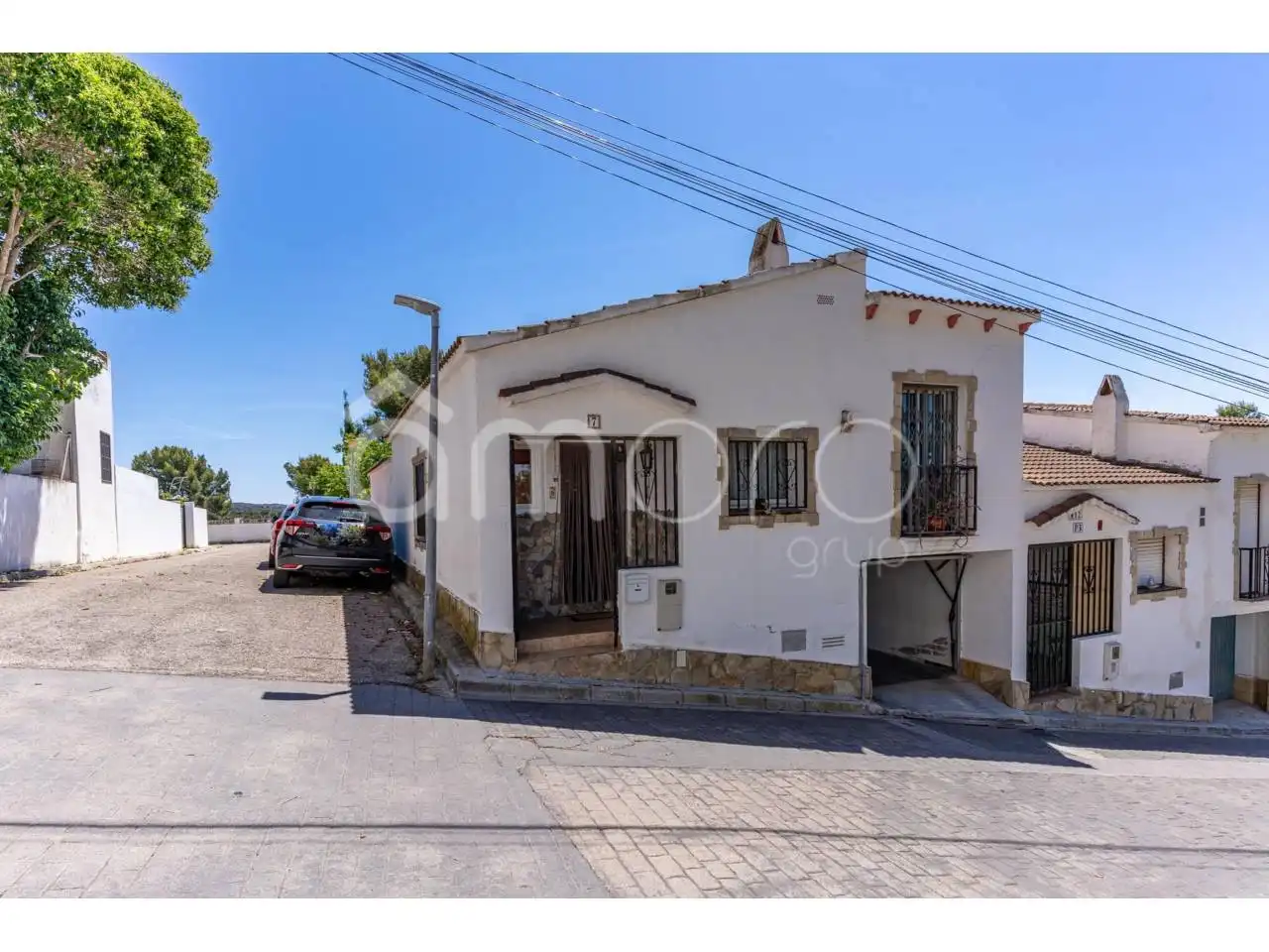 Vista exterior de Casa o xalet en venda en La Pobla de Montornès   amb Aire condicionat, Jardí privat i Terrassa