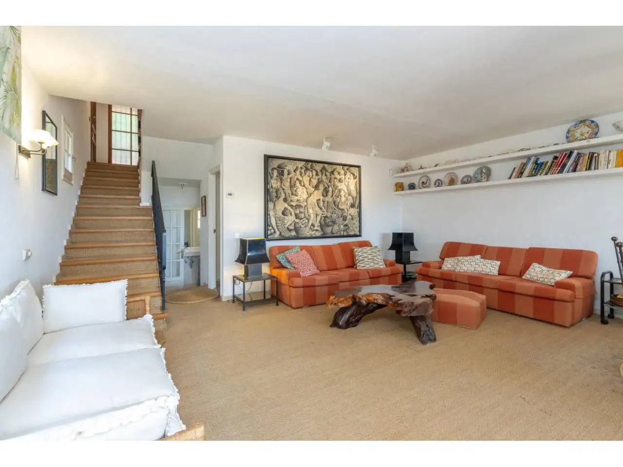 Sala d'estar de Casa o xalet en venda en Palafrugell amb Calefacció, Jardí privat i Terrassa