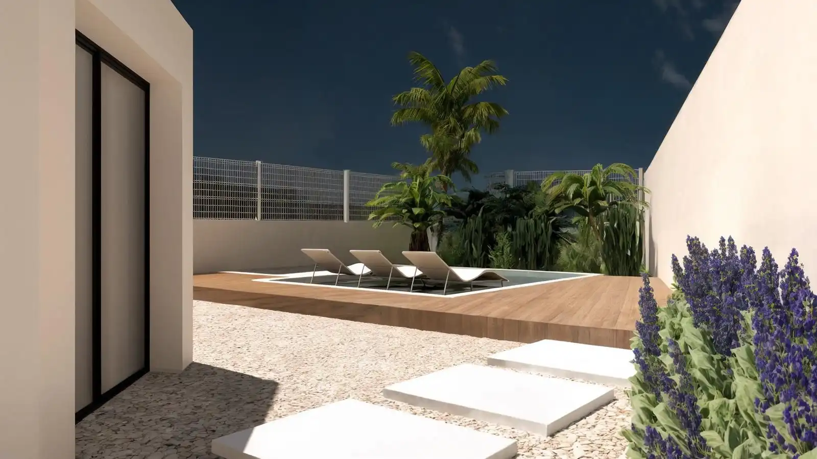 Terrassa de Casa o xalet en venda en Aljaraque amb Aire condicionat, Jardí privat i Piscina