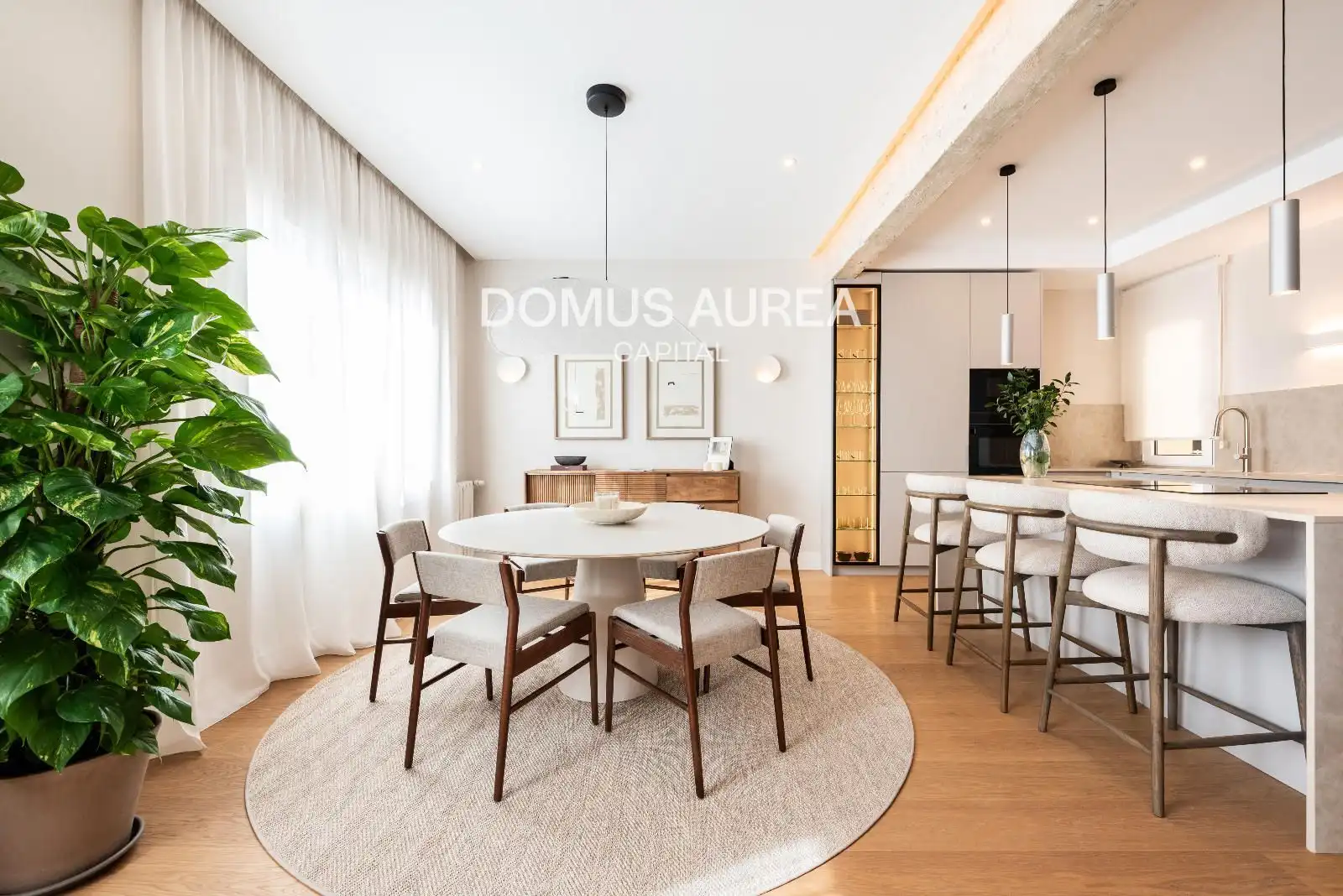 Esszimmer von Wohnung zum Verkauf in Madrid mit Klimaanlage, Parkett und Möbliert