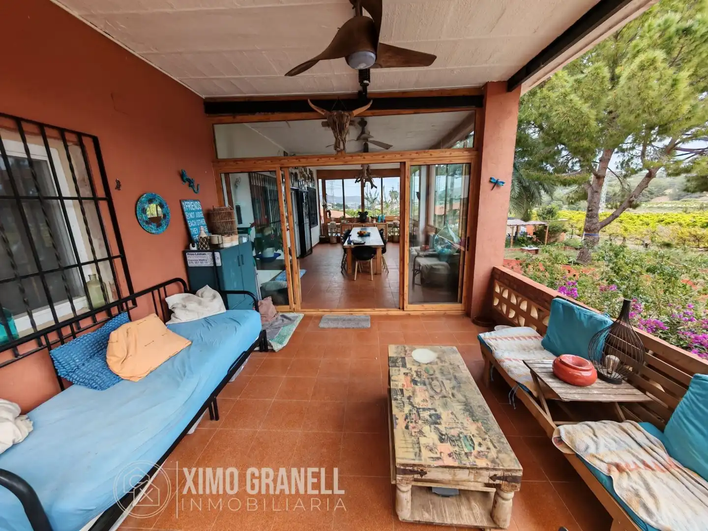 Terrasse von Country house zum Verkauf in Sagunto / Sagunt mit Klimaanlage, Heizung und Privatgarten