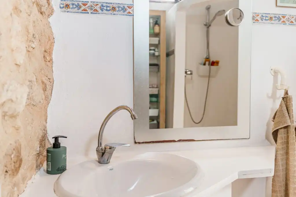 Baño de Finca rústica en venta en Andratx con Jardín privado, Parquet y Terraza