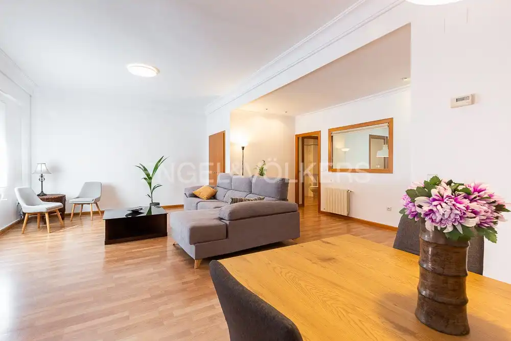 Sala d'estar de Pis de lloguer en Valencia amb Calefacció, Parquet i Terrassa