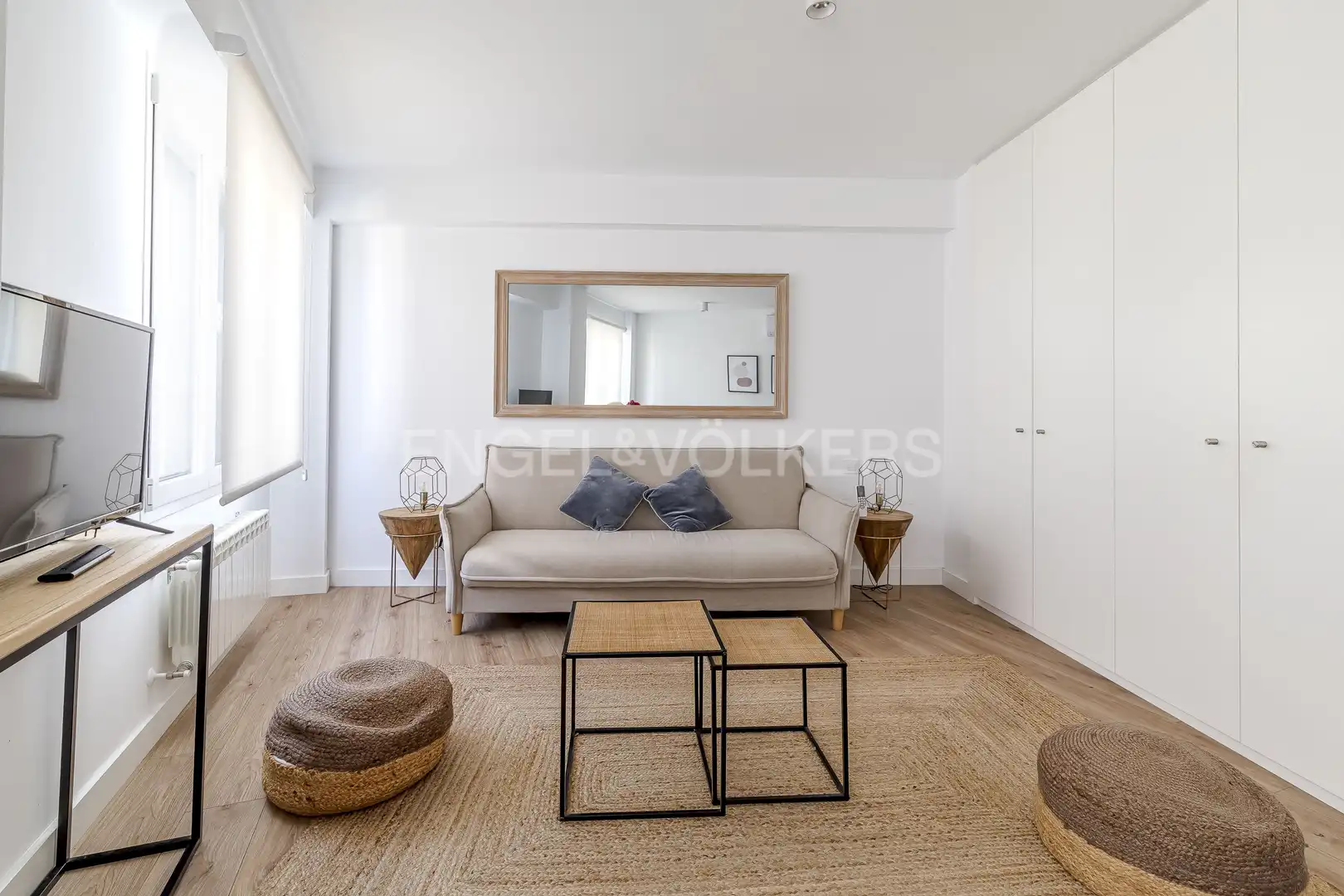 Sala de estar de Planta baja de alquiler en Madrid con Aire acondicionado, Calefacción y Amueblado