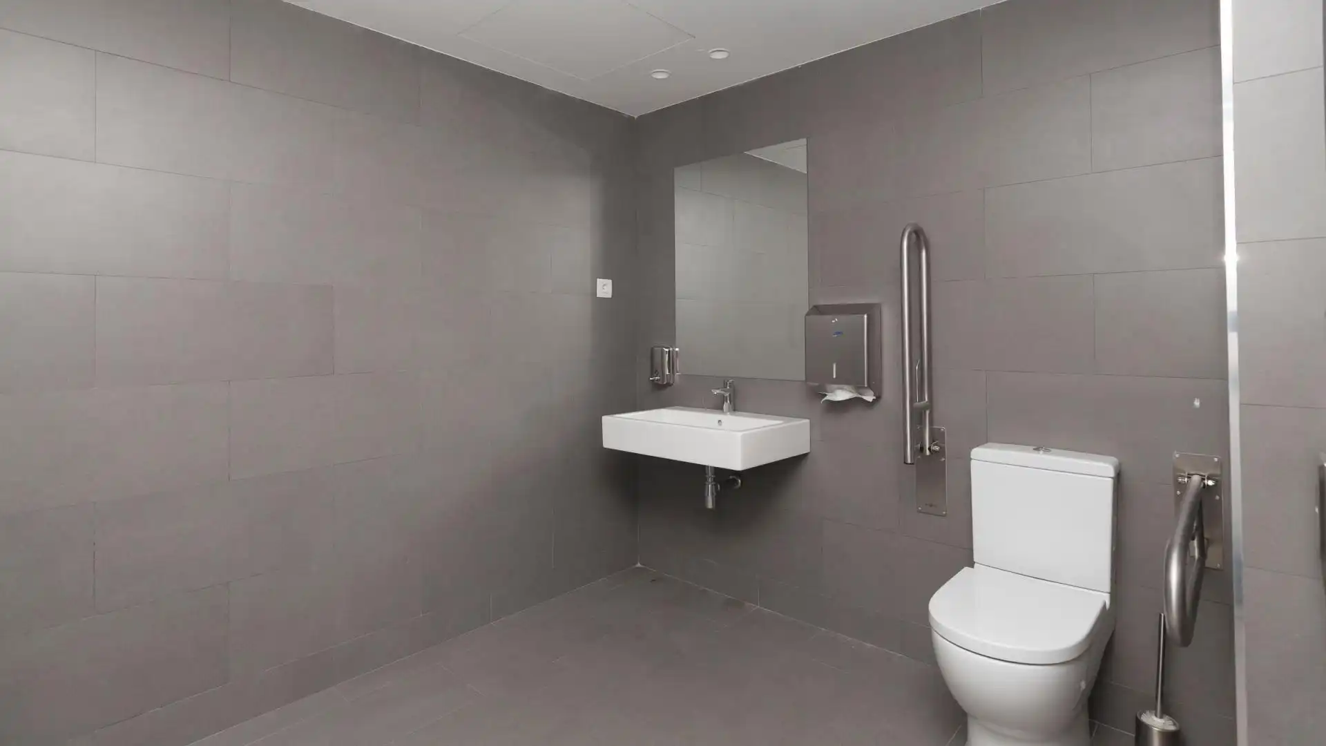 Baño de Oficina de alquiler en Barcelona con Aire acondicionado y Terraza