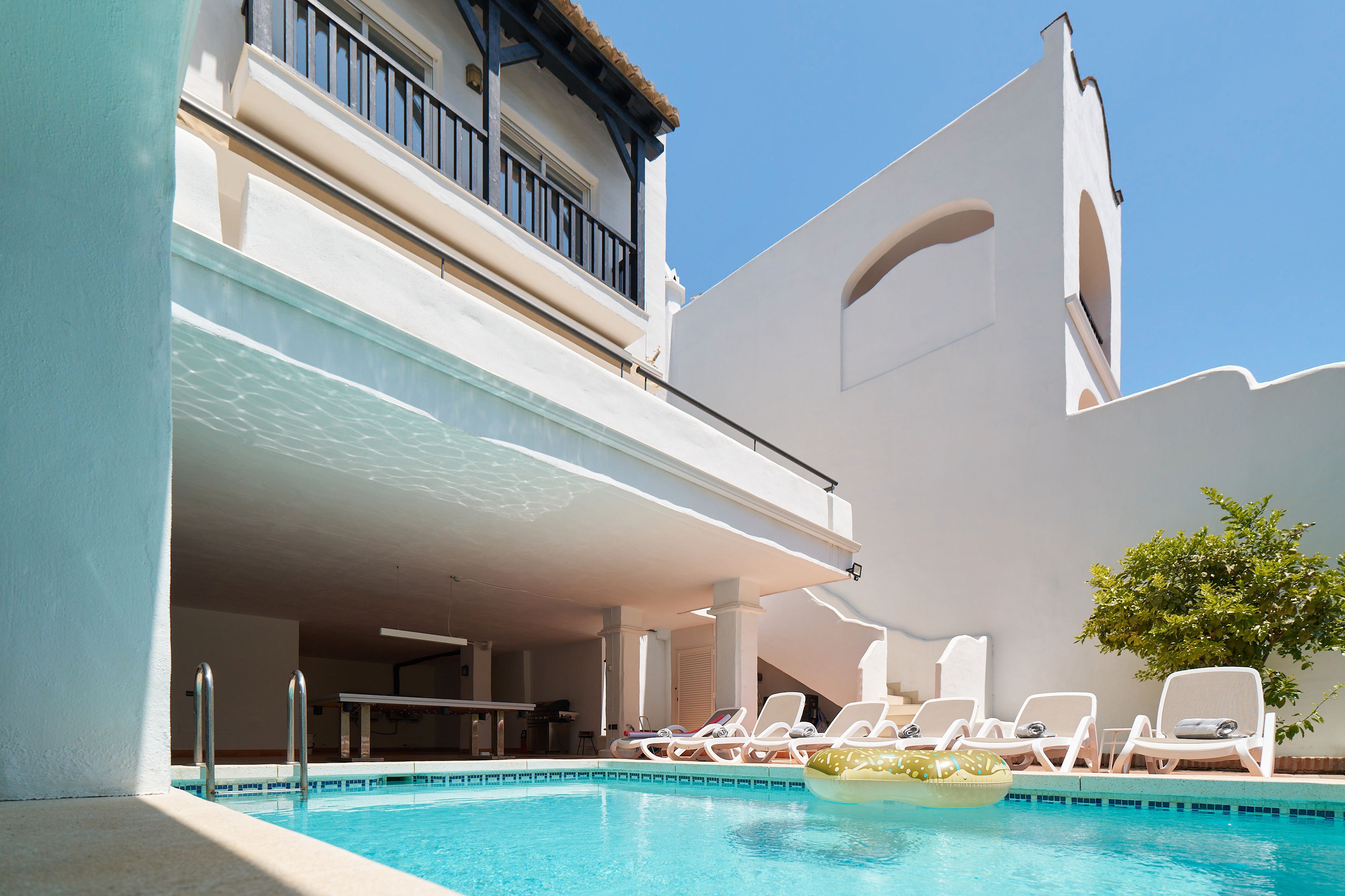 Piscina de Casa o xalet en venda en Benalmádena amb Calefacció, Jardí privat i Terrassa