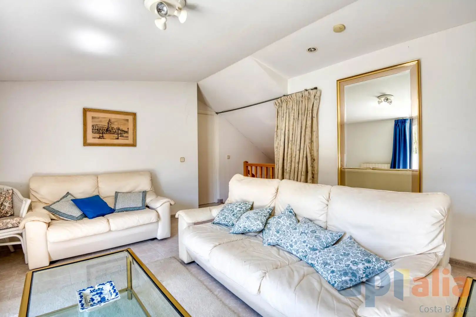 Sala d'estar de Casa o xalet en venda en Santa Cristina d'Aro amb Calefacció, Jardí privat i Terrassa