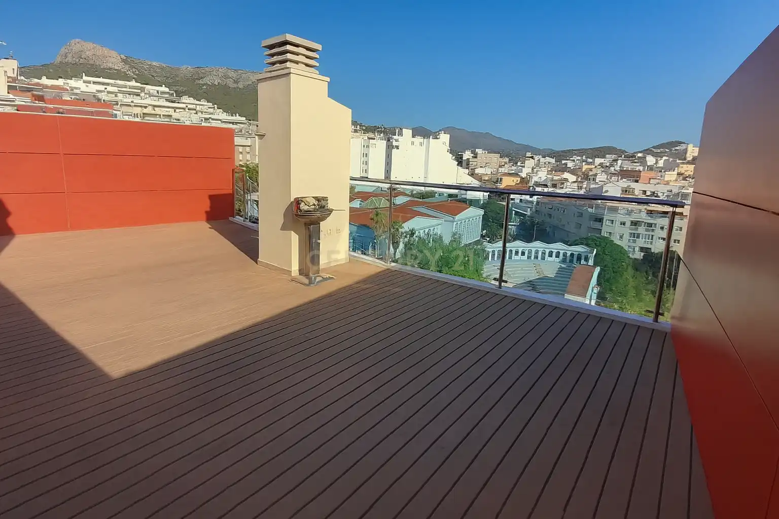 Terrasse von Wohnungen zur Miete in Calpe / Calp mit Klimaanlage, Ofen und Waschmaschine