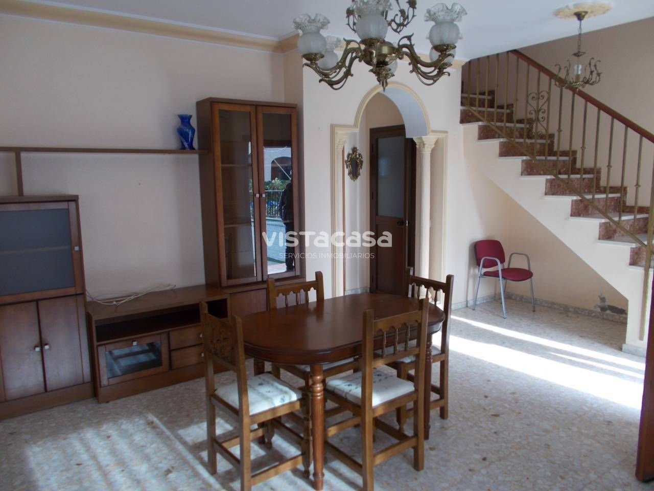 Dining room of House or chalet to rent in Mairena del Alcor  with Air Conditioner and Furnished