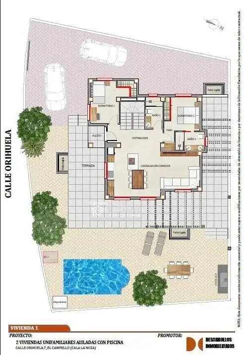 Villa mit Pool zum Verkauf in Pueblo Acantilado - Lanuza, imagen 13