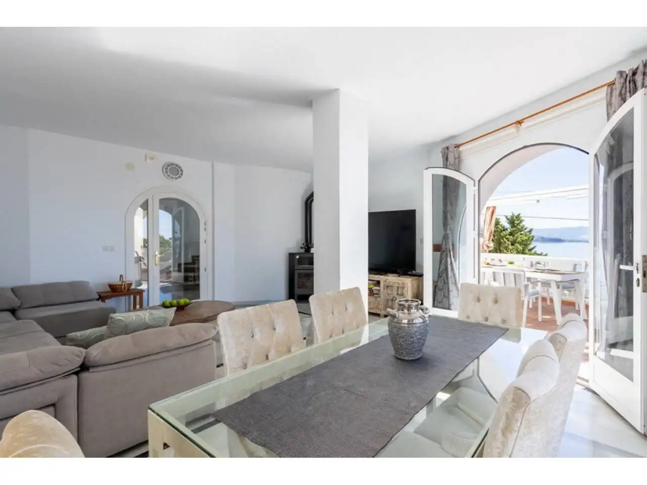 Dining room of Houses for sale in Almuñécar  with Air Conditioner, Private garden and Terrace