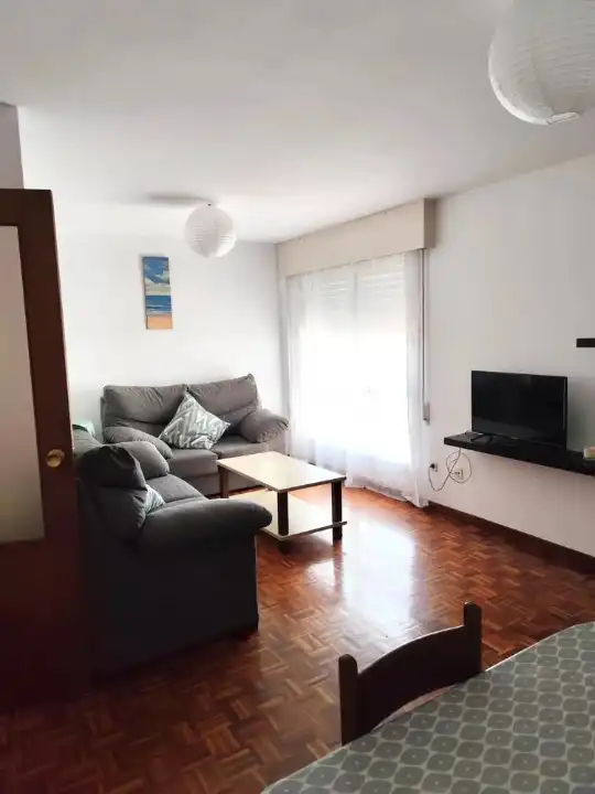 Living room of Flat for rent in Santiago de Compostela   with Heating, Furnished and Oven