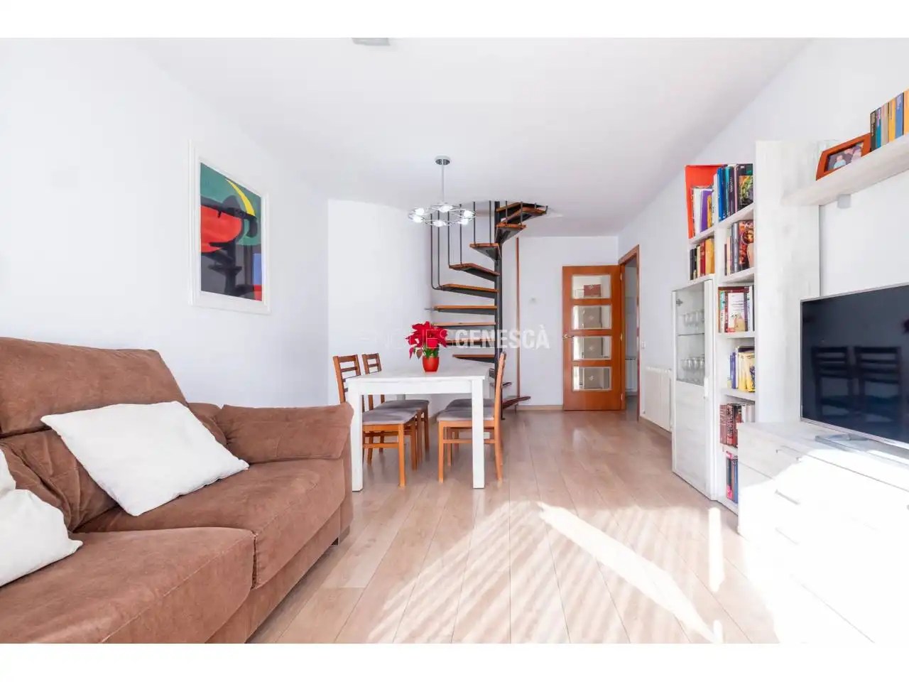 Living room of Duplexes for sale in Terrassa  with Air Conditioner, Heating and Private garden