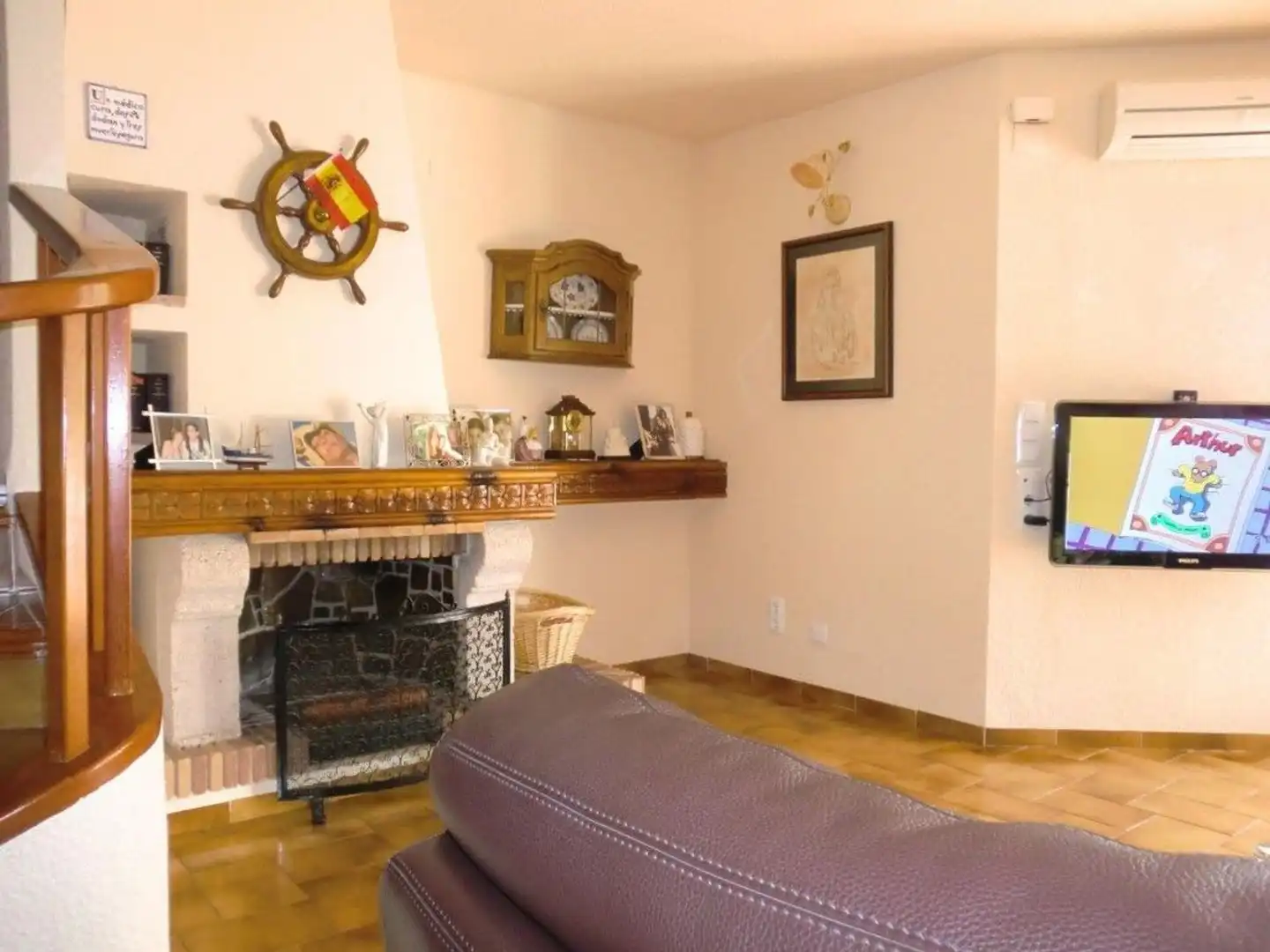 Sala de estar de Casa adosada en venta en El Puig de Santa Maria con Aire acondicionado, Calefacción y Jardín privado