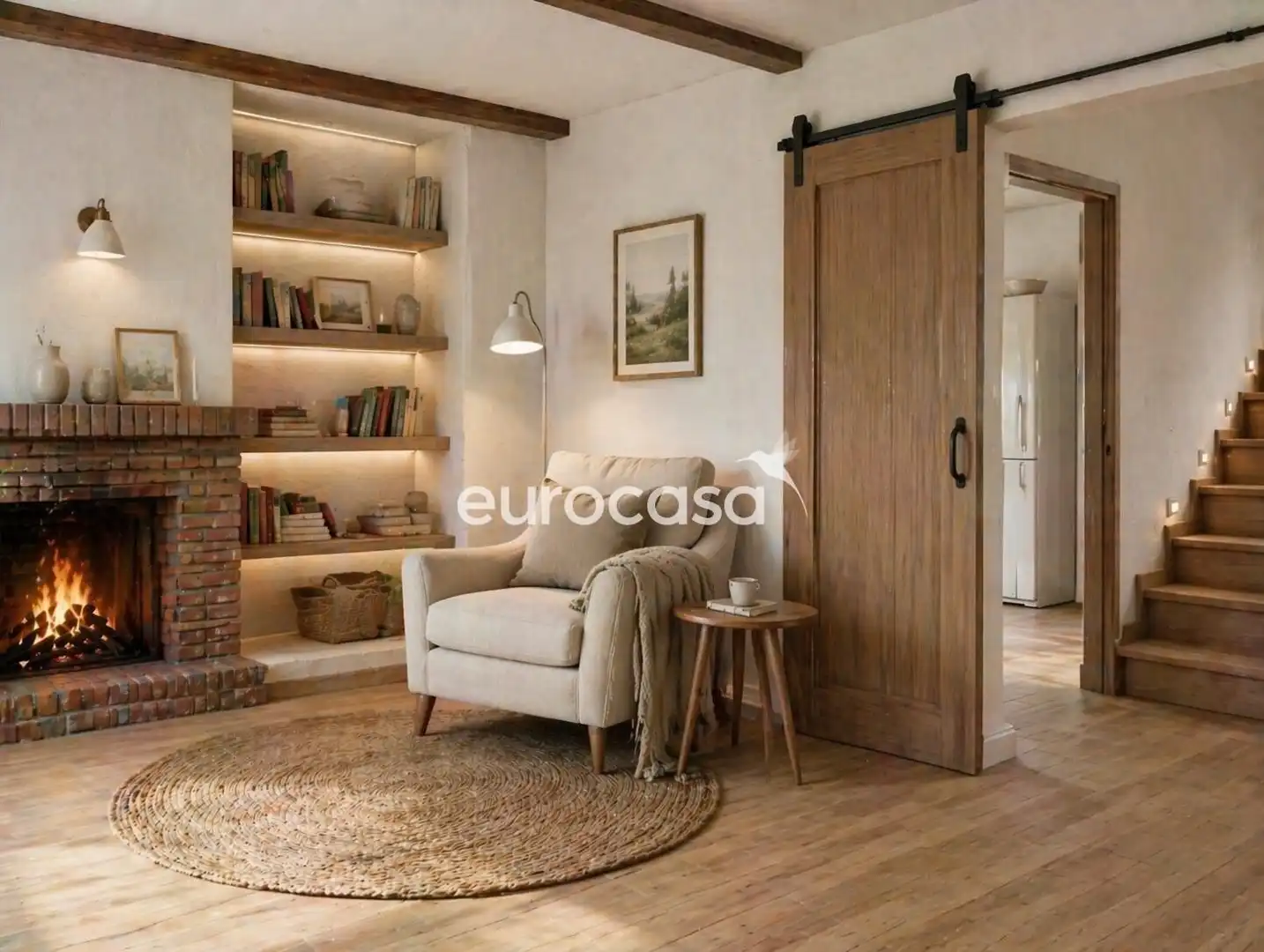Sala de estar de Casa o chalet en venta en Castañeda con Calefacción, Jardín privado y Terraza