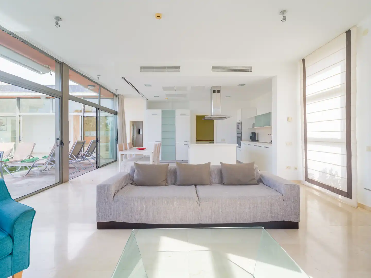 Sala d'estar de Casa o xalet de lloguer en Mogán amb Aire condicionat, Calefacció i Jardí privat