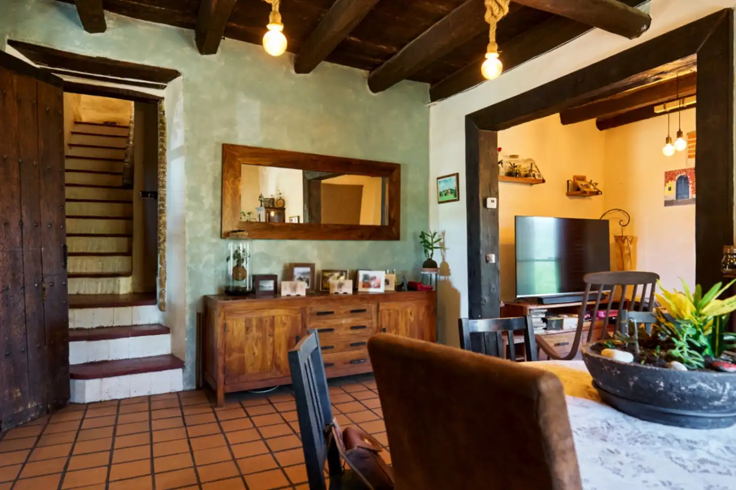 Dining room of Country homes for sale in Santa Eulàlia de Ronçana  with Air Conditioner and Swimming Pool