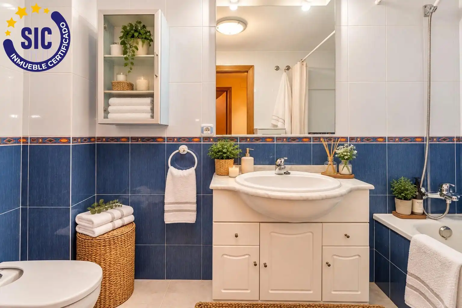 Bany de Apartament en venda en Peñíscola / Peníscola amb Terrassa, Moblat i Piscina comunitària