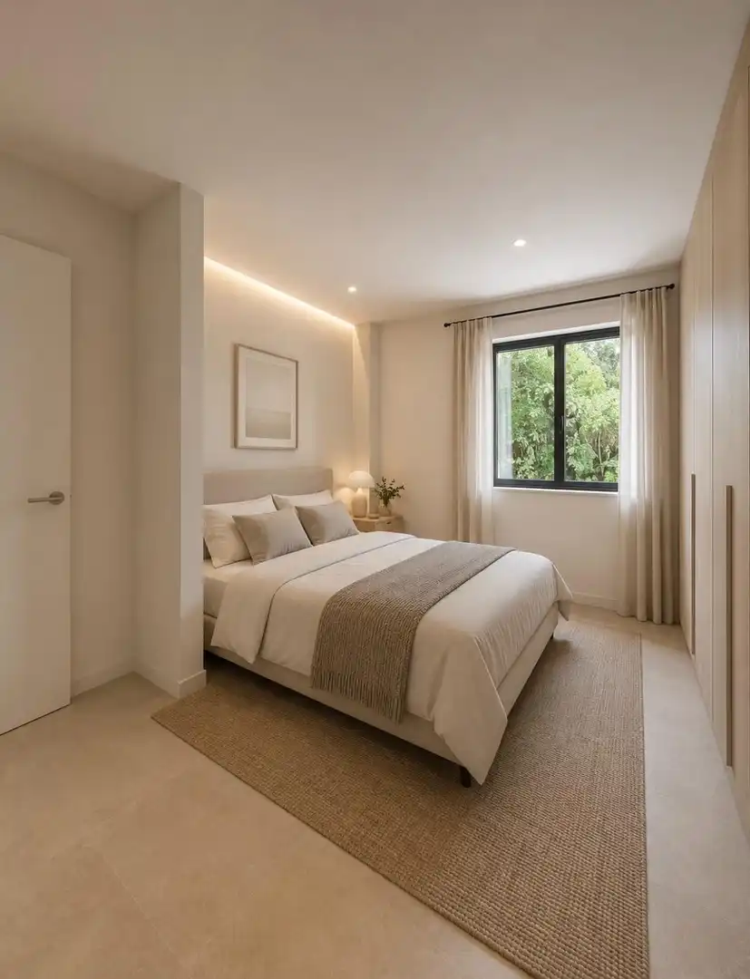 Schlafzimmer von Maisonette zum Verkauf in Calvià mit Klimaanlage, Heizung und Privatgarten