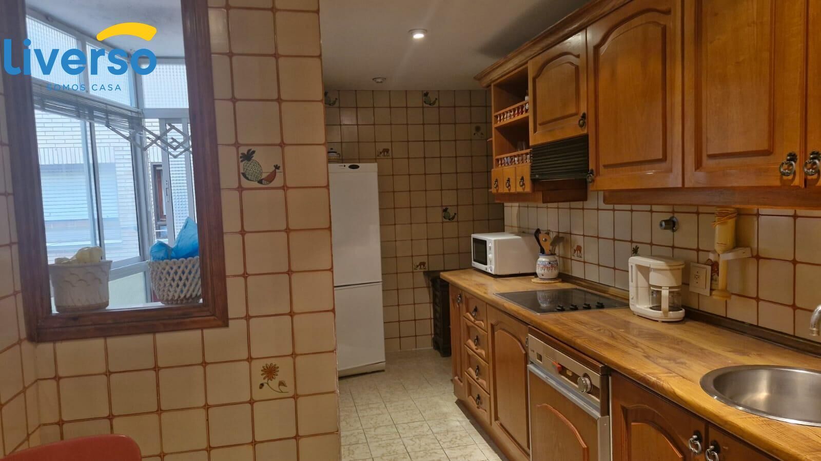 Kitchen of Flat for sale in Aranda de Duero  with Parquet flooring, Terrace and Storage room