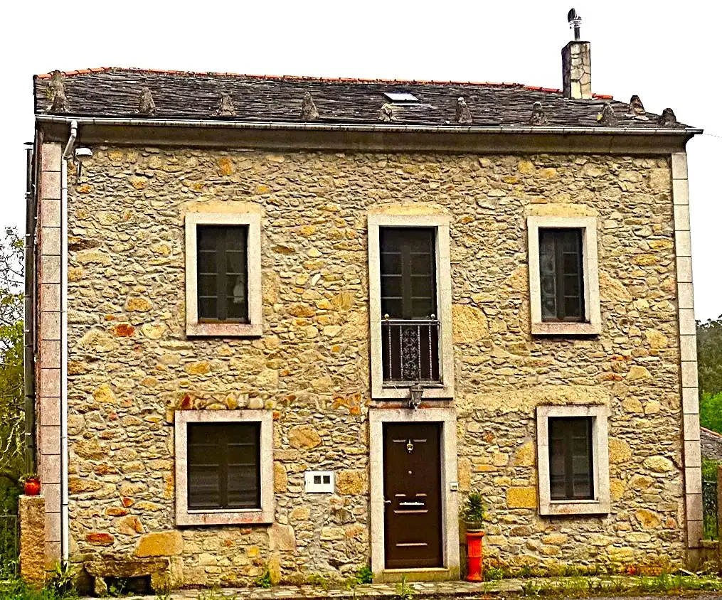 Vista exterior de Finca rústica en venda en Ourol amb Calefacció, Jardí privat i Parquet