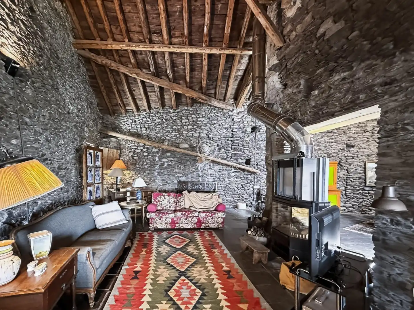 Sala de estar de Finca rústica en venta en Guils de Cerdanya con Calefacción, Jardín privado y Trastero