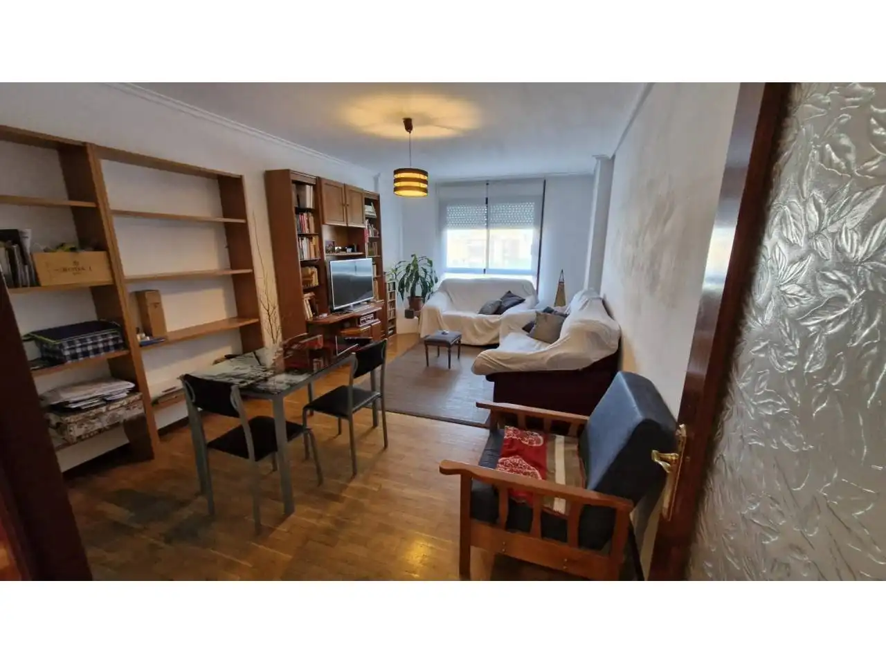 Living room of Flat for sale in Lardero  with Heating, Parquet flooring and Terrace