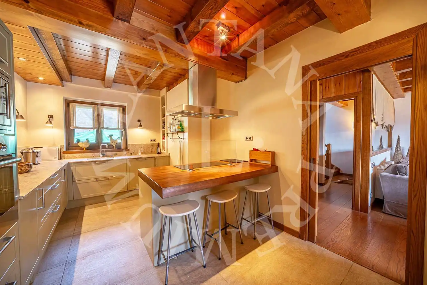 Cocina de Casa adosada en venta en Naut Aran con Calefacción, Jardín privado y Parquet