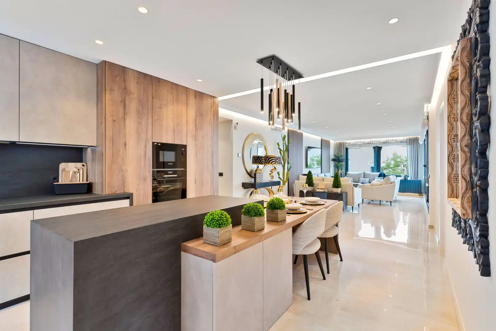 Kitchen of Attic for sale in Marbella  with Air Conditioner, Terrace and Furnished