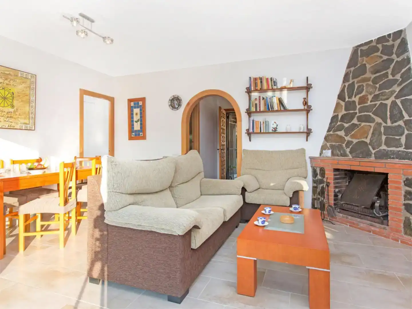Sala de estar de Casa o chalet en venta en Lloret de Mar con Jardín privado, Piscina y Amueblado