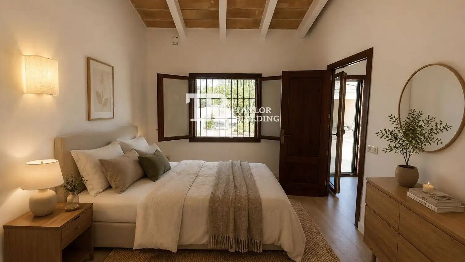 Bedroom of Houses for sale in Llucmajor  with Air Conditioner, Heating and Parquet flooring