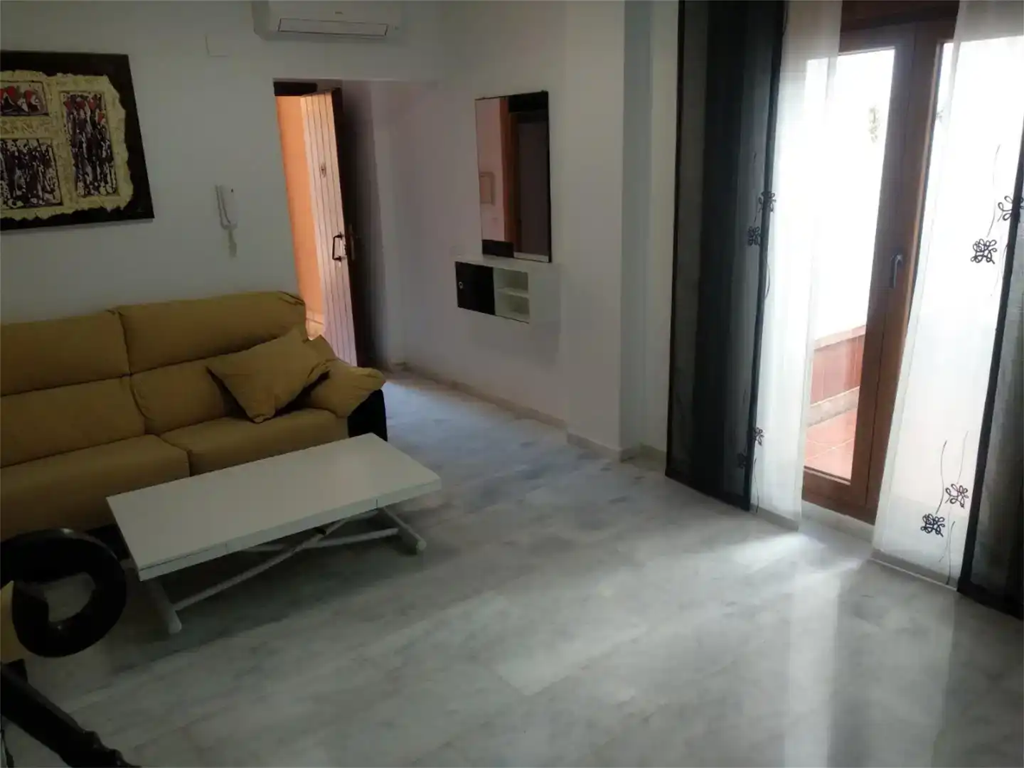 Living room of Flat for sale in Montilla  with Air Conditioner, Storage room and Furnished