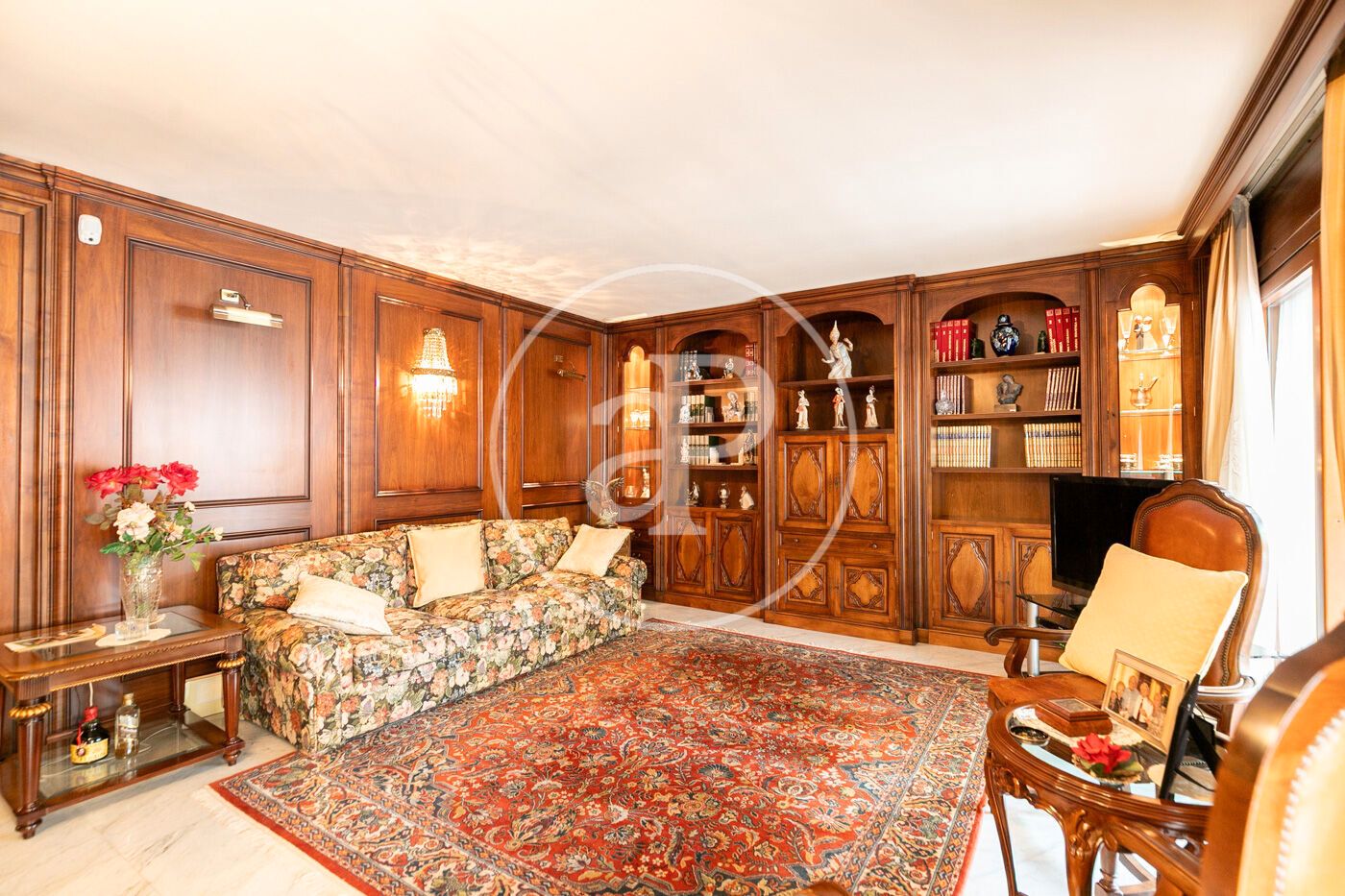 Living room of Flat for sale in  Barcelona Capital  with Air Conditioner, Heating and Private garden