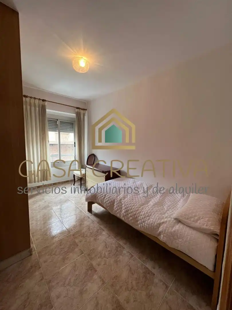 Bedroom of Flat for rent in Valencia  with Air Conditioner, Heating and Terrace