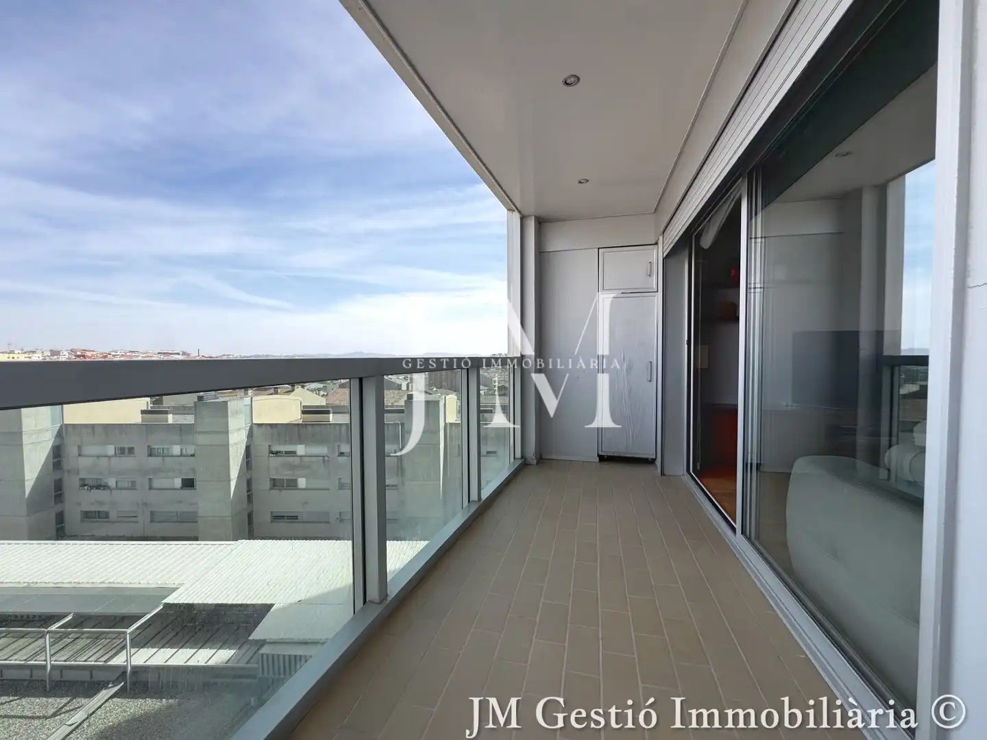 Terrasse von Wohnung zum Verkauf in Terrassa mit Klimaanlage, Heizung und Parkett