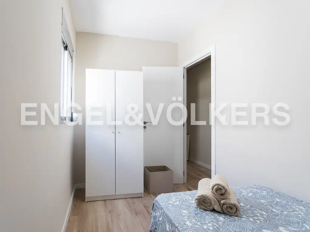 Bedroom of Flat for rent in Valencia  with Air Conditioner, Heating and Parquet flooring