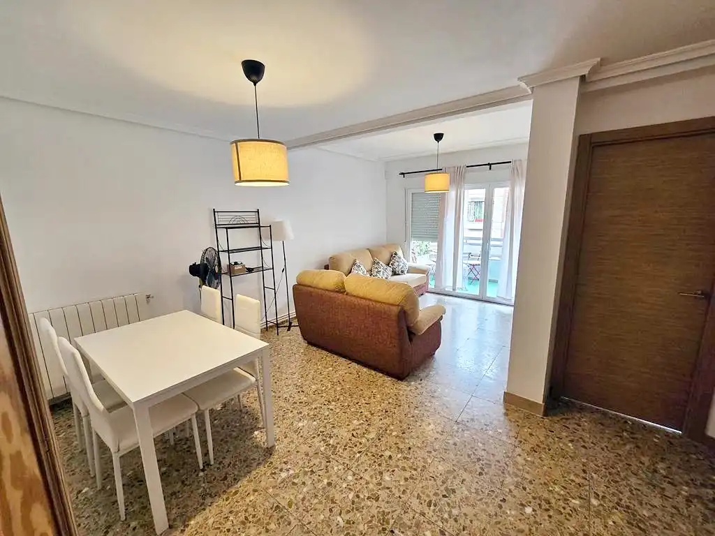 Sala d'estar de Pis per a compartir en Leganés amb Calefacció, Terrassa i Moblat