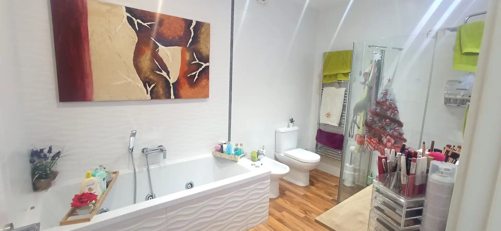 Baño de Casa o chalet en venta en La Pobla de Claramunt con Aire acondicionado, Calefacción y Jardín privado