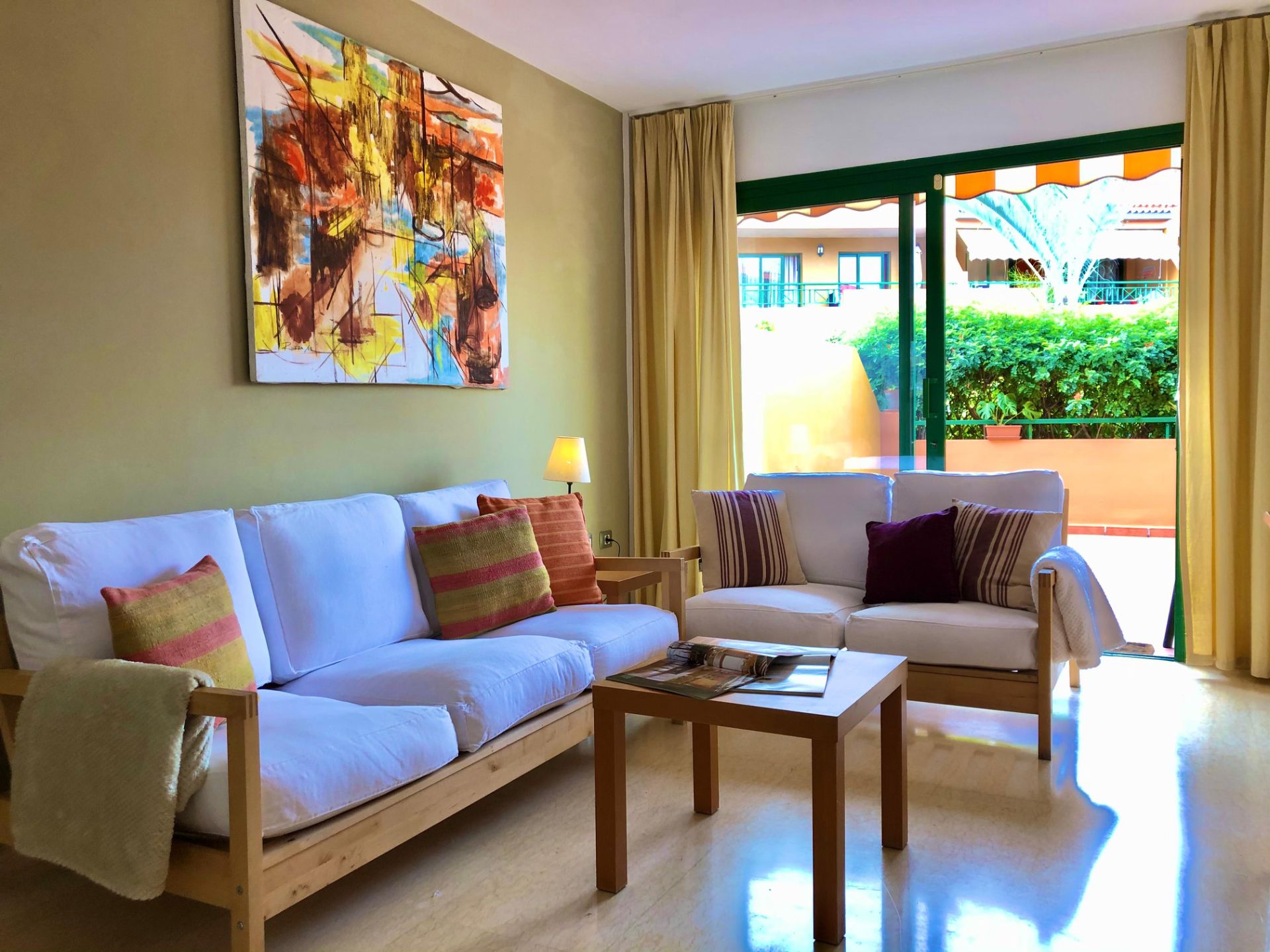Living room of Planta baja to rent in Puerto de la Cruz  with Terrace, Furnished and Oven