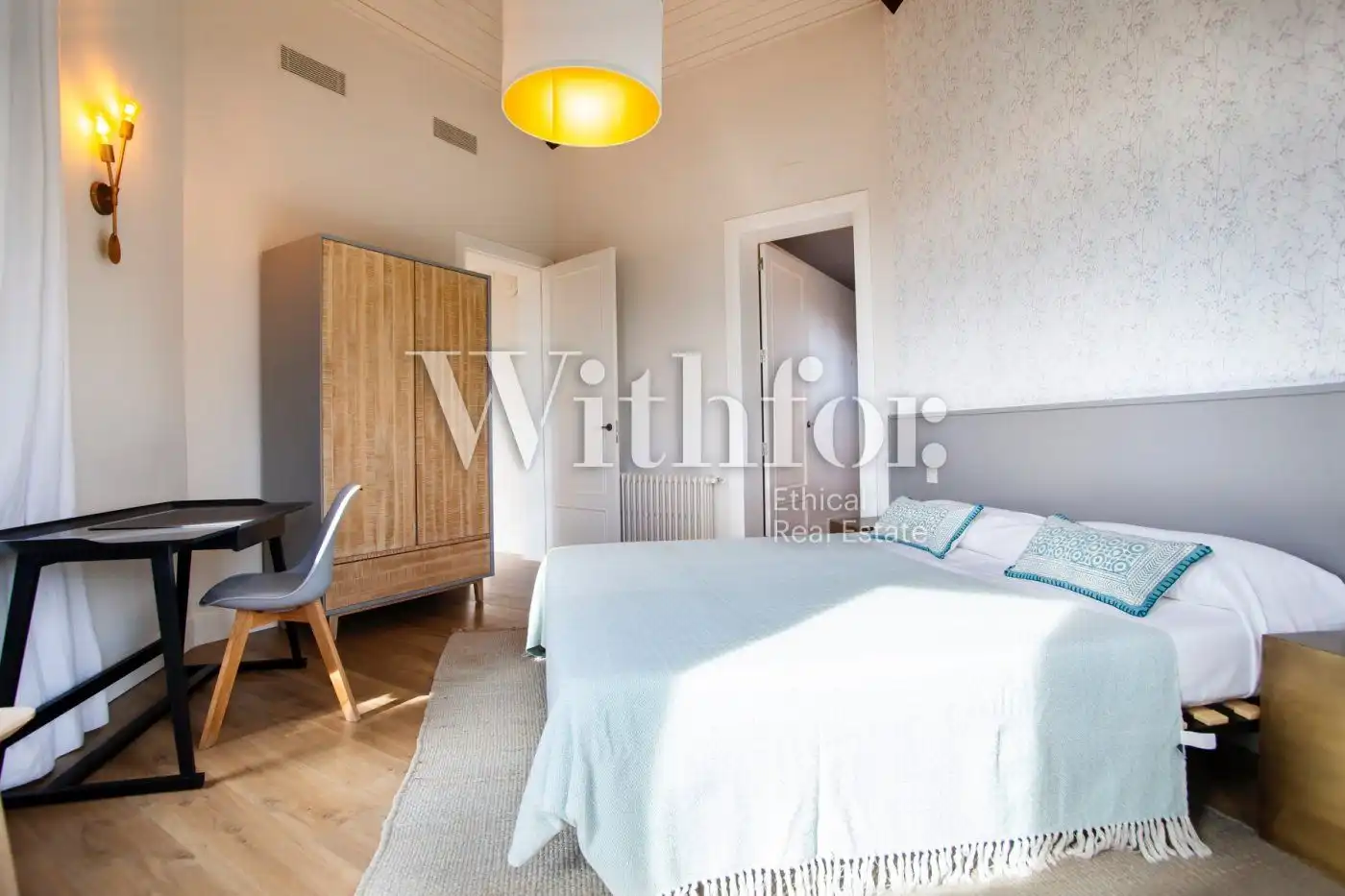 Bedroom of Houses for rent in Barcelona  with Air Conditioner, Heating and Private garden