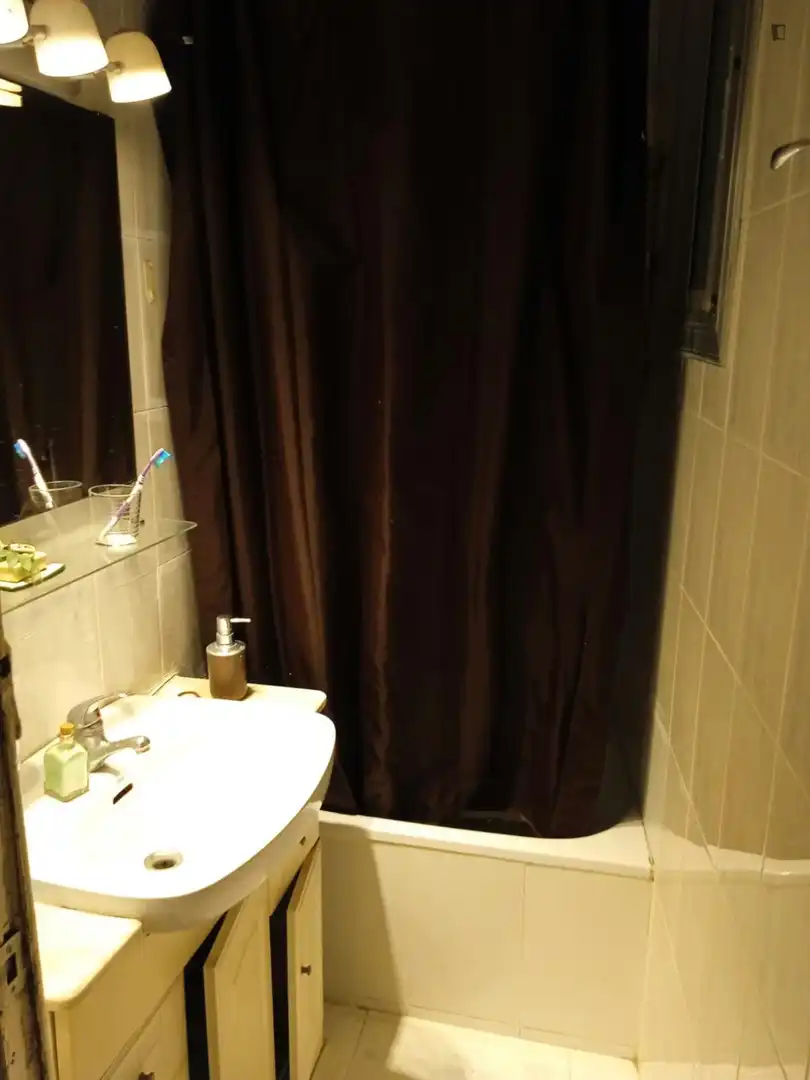 Baño de Apartamento para compartir en Barcelona con Amueblado, Lavadora y Internet
