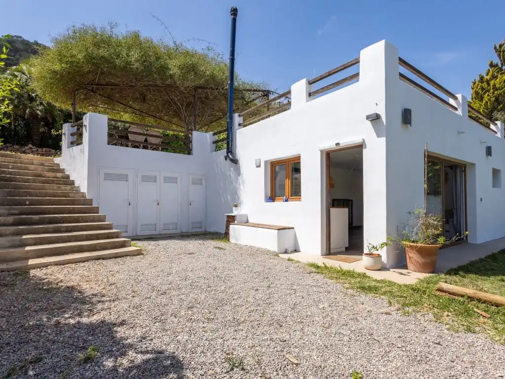 Exterior view of Houses for sale in Santa Eulària des Riu  with Air Conditioner, Terrace and TV