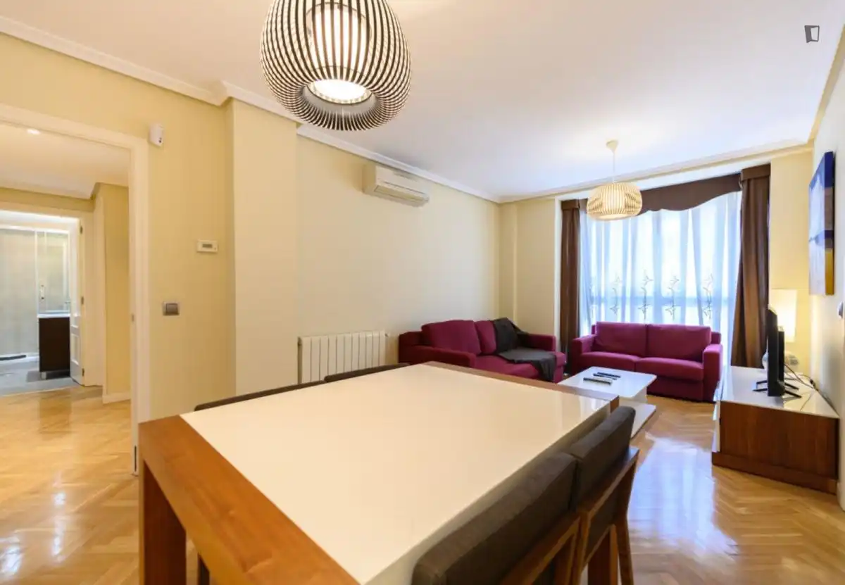 Living room of Apartments for rent in Madrid  with Air Conditioner, Heating and Furnished