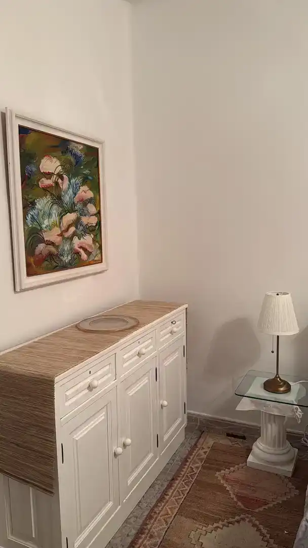 Menjador de Casa o xalet de lloguer en San Bartolomé amb Jardí privat i Moblat