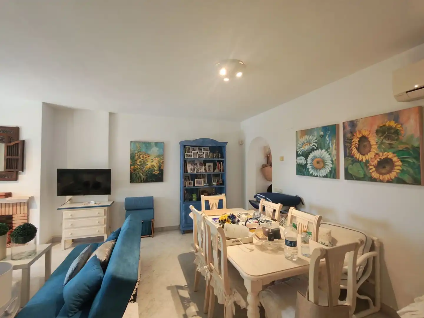 Dining room of Apartments for rent in Marbella  with Air Conditioner, Private garden and Furnished