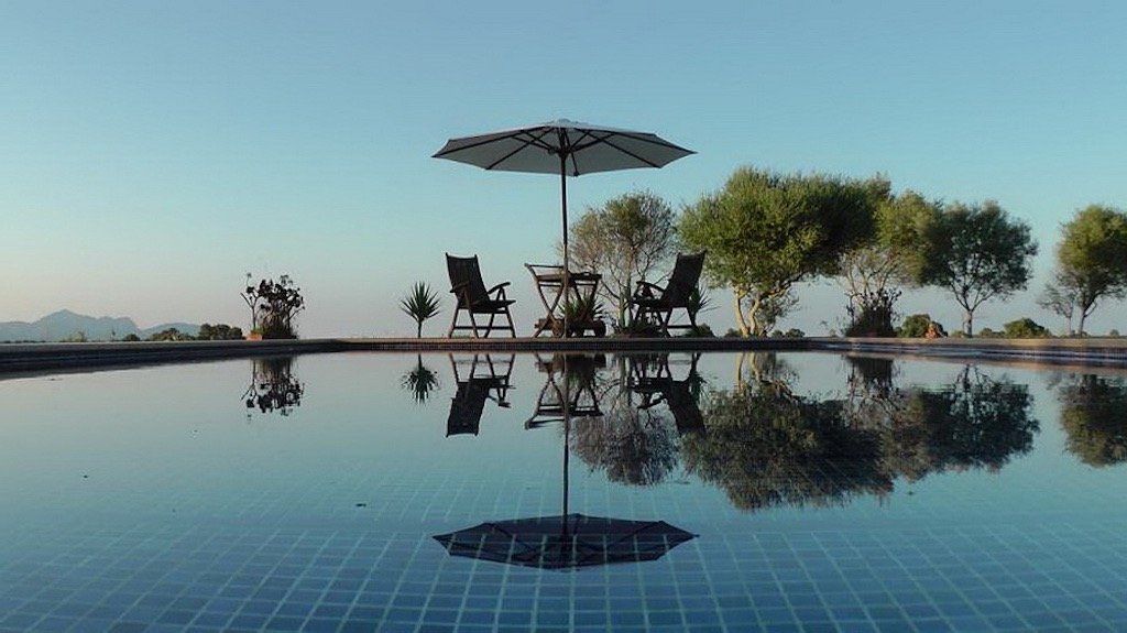 Swimming pool of House or chalet for sale in Maria de la Salut  with Air Conditioner, Heating and Private garden