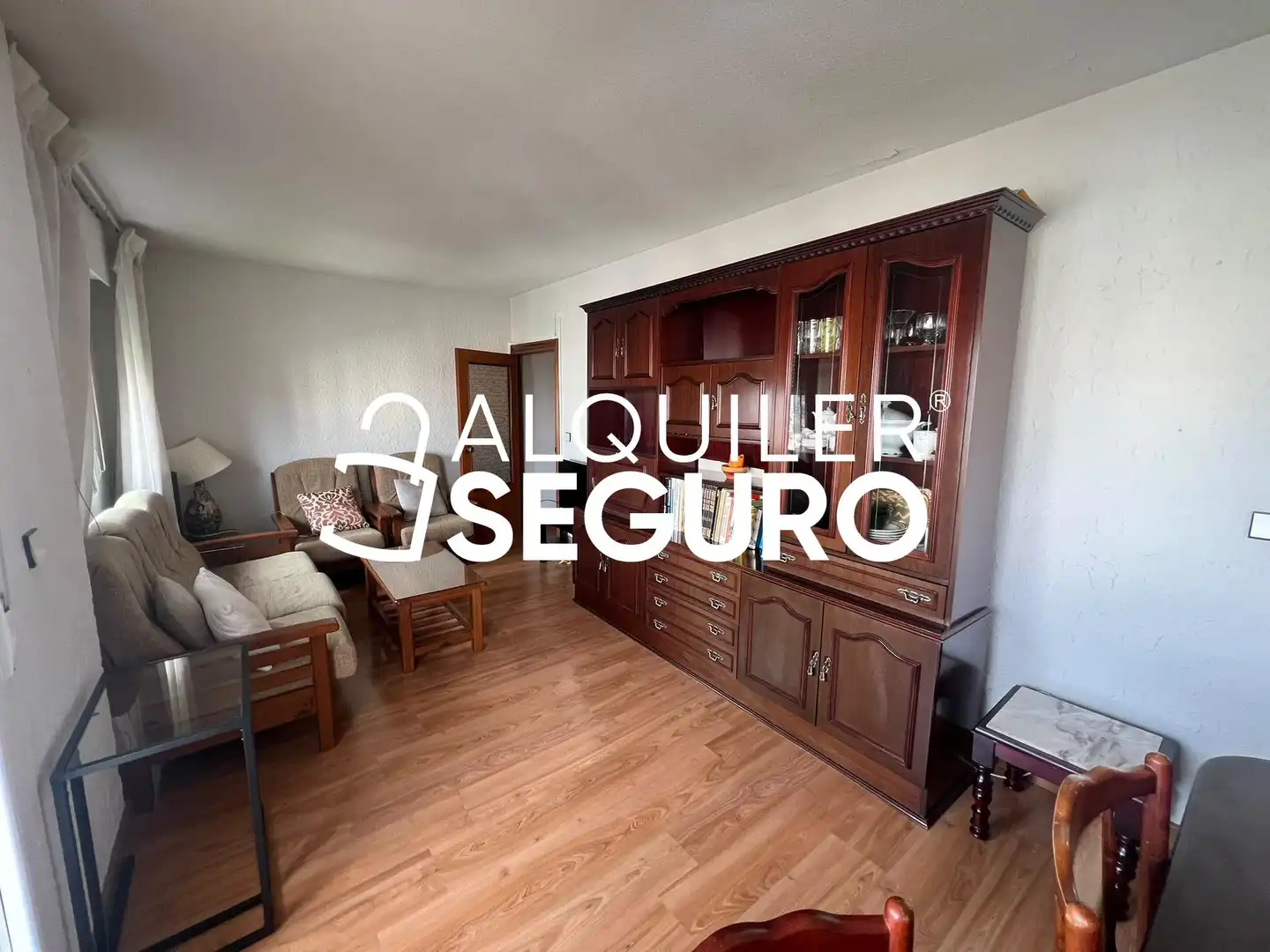Sala de estar de Piso de alquiler en Madrid con Calefacción y Amueblado